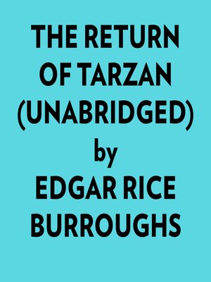 cover image of The Return of Tarzan (Unabridged)